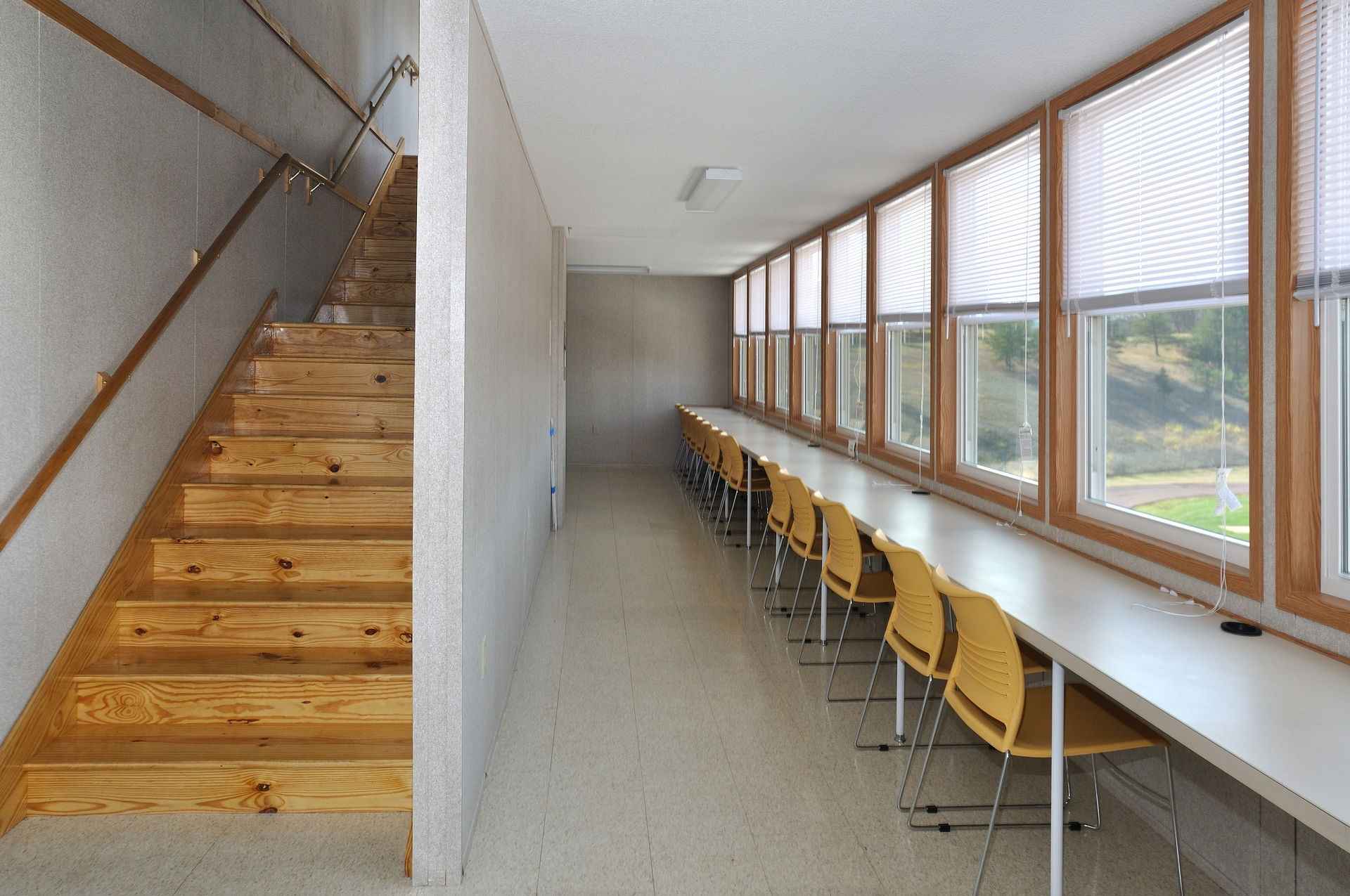 Interior hallway of modular facility in Pedricktown, USA