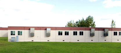 Container-based yard office at a port facility in Pedricktown, NJ