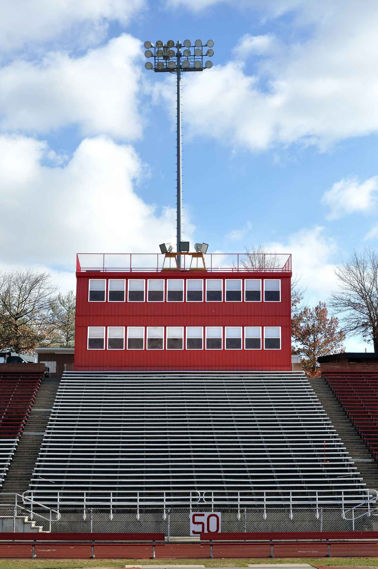 Commercial modular office building exterior in the USA